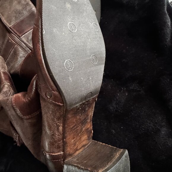 Kowalski Leather Vintage Style Knee Boots Size 10 - Picture 4 of 4